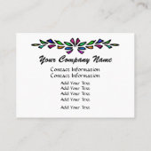 Elegantes verkettetes Glas Visitenkarte (Rückseite)