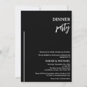 Elegantes Verlobung Dinner Einladung (Vorderseite)