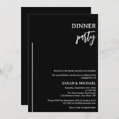 Elegantes Verlobung Dinner Einladung (Vorne/Hinten)