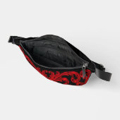 Elegantes, Verziert antikes Rot Bauchtasche (Offen)