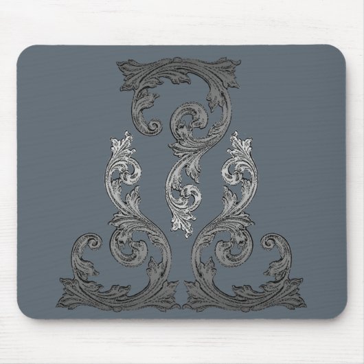 Elegantes Verziertes Design Mousepad (Vorne)