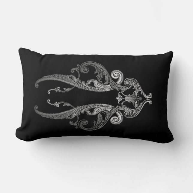 Elegantes Verziertes Design (Version 2) Kissen (Vorderseite)
