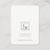 Elegantes Verziertes Gold Aquamarin Mandala Earrin Visitenkarte (Rückseite)