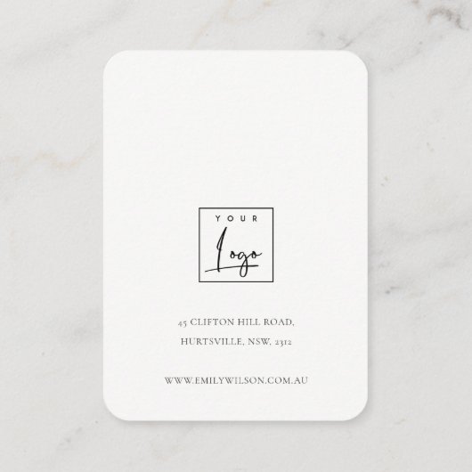 Elegantes Verziertes Gold Aquamarin Mandala Earrin Visitenkarte (Rückseite)