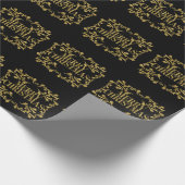 Elegantes Verziertes Gold Frohe Weihnachtswrapping Geschenkpapier (Ecke)