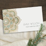 Elegantes Verziertes Golden Foil Aquamarin Türkis  Visitenkarte<br><div class="desc">Wenn Sie weitere Anpassungen benötigen,  schreiben Sie mir bitte an yellowfebstudio@gmail.com.</div>