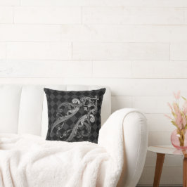 Elegantes Verziertes Goth Design-Kissen Kissen