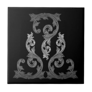 elegantes verziertes Gothic-Design Fliese