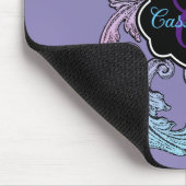 Elegantes, Verziertes Personalisiertes Vintages Vi Mousepad (Ecke)