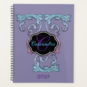 Elegantes, Verziertes Personalisiertes Vintages Vi Planer