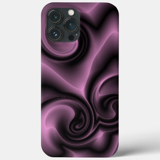Elegantes Verziertes Psychedelic Lila Wirbel Muste Case-Mate iPhone Hülle (Rückseite)