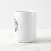 Elegantes Verziertes Snowflake Foto Kaffeetasse (Mittel)