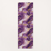 Elegantes vetas doradas y moradas yogamatte (Vorderseite)