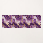 Elegantes vetas doradas y moradas yogamatte (Vorderseite (Horizontal))