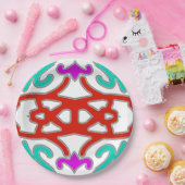 Elegantes, vielfarbiges klassisches Design Pappteller (Party)