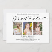 Elegantes Vier-Foto Abschluss Landschaft Einladung (Vorderseite)