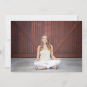 Elegantes Vier-Foto Abschluss Landschaft Einladung (Rückseite)