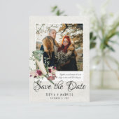 Elegantes Viking Wedding Foto Save the Date (Stehend Vorderseite)