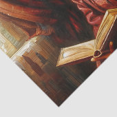 Elegantes Viktorianisches Blatt-Lesepapier Seidenpapier (Detail)