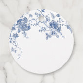 Elegantes Viktorianisches blaues französisches Bra Geschenkanhänger (Rückseite)