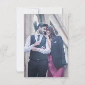 Elegantes Viktorianisches Blumenmuseum Foto Save The Date (Rückseite)