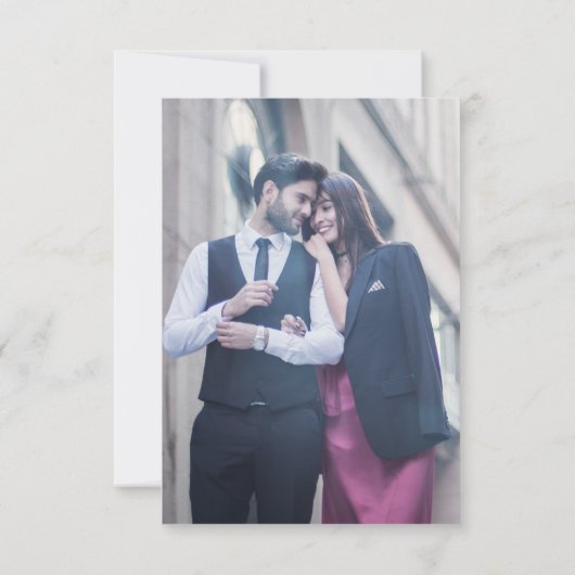 Elegantes Viktorianisches Blumenmuseum Foto Save The Date (Rückseite)