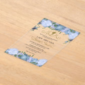 Elegantes Viktorianisches Brautparty aus Blumen Acryleinladungen (Ablage )