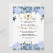 Elegantes Viktorianisches Brautparty aus Blumen Einladung (Vorderseite)