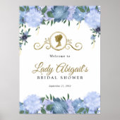 Elegantes Viktorianisches Brautparty aus Blumen Poster (Vorne)