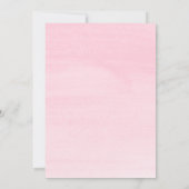 Elegantes Viktorianisches Brautparty in Rosa Einladung (Rückseite)