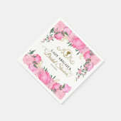 Elegantes Viktorianisches Brautparty in Rosa Serviette (Ecke)
