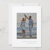 Elegantes Viktorianisches Foto Hochzeit Save The Date (Rückseite)