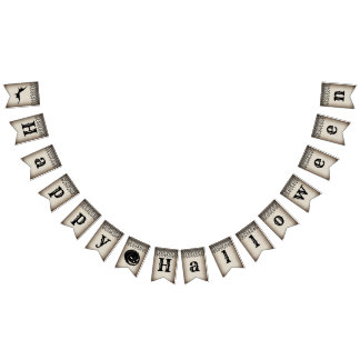 Elegantes viktorianisches Halloween-Wimpelband aus Wimpelkette