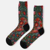 Elegantes Viktorianisches Herzdesign im Valentinst Socken (Linkes Detail)