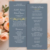 Elegantes Viktorianisches Hochzeitsprogramm