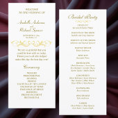 Elegantes Viktorianisches Hochzeitsprogramm