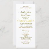 Elegantes Viktorianisches Hochzeitsprogramm (Vorderseite)