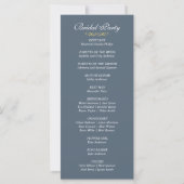 Elegantes Viktorianisches Hochzeitsprogramm (Rückseite)