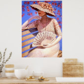 Elegantes Viktorianisches Lady Deco Kunst, Dichtun Poster (Küche)