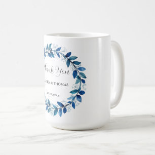 Elegantes viktorianisches navyblaues Lilien-Blumen Kaffeetasse