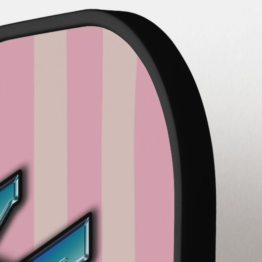 Elegantes Viktorianisches Pickleball-Textdesign Pickleball Schläger (Linke Seite)