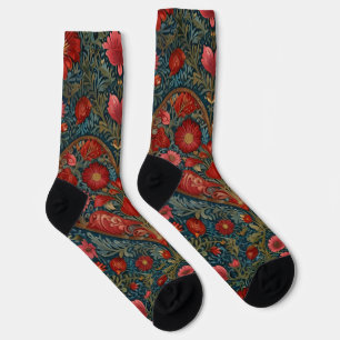 Elegantes viktorianisches Valentinstag-Herzdesign Socken