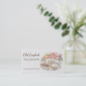 Elegantes Viktorianisches Vintages Teatro Civico Visitenkarte (Stehend Vorderseite)