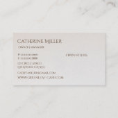 Elegantes Viktorianisches Vintages Teatro Civico Visitenkarte (Rückseite)