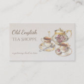 Elegantes Viktorianisches Vintages Teatro Civico Visitenkarte (Vorderseite)