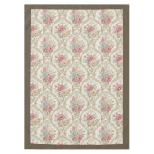 Elegantes Viktorianisches, zartes, florales Muster Tischdecke (Vorderseite)