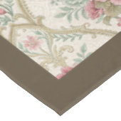 Elegantes Viktorianisches, zartes, florales Muster Tischdecke (Schrägansicht)