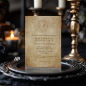 Elegantes Vintag gotisch gealtertes Halloween-Part Einladung