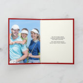 Elegantes, Vintag Inspiriert Golf Foto Weihnachten (Innenseite)