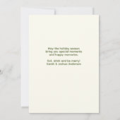 Elegantes, Vintag Inspiriertes Golf Weihnachten (Rückseite)